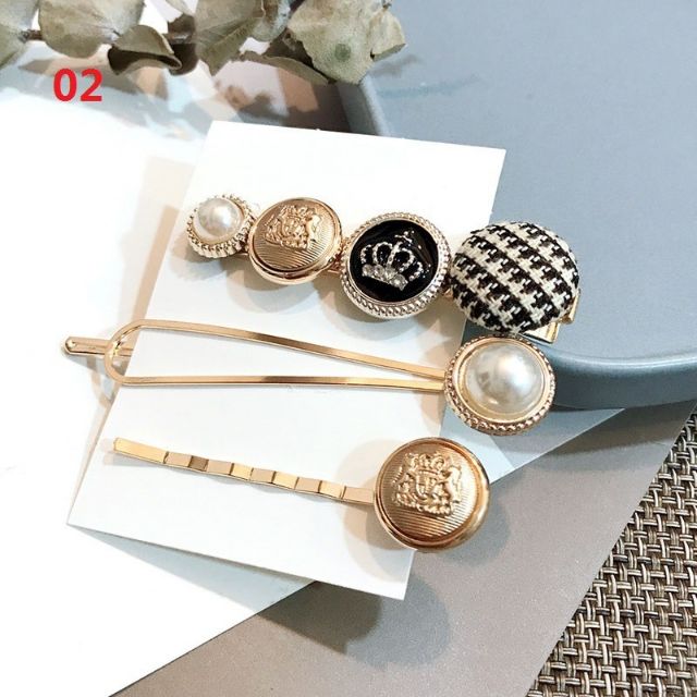 Set 3 kẹp tóc Trendy Hàn Quốc