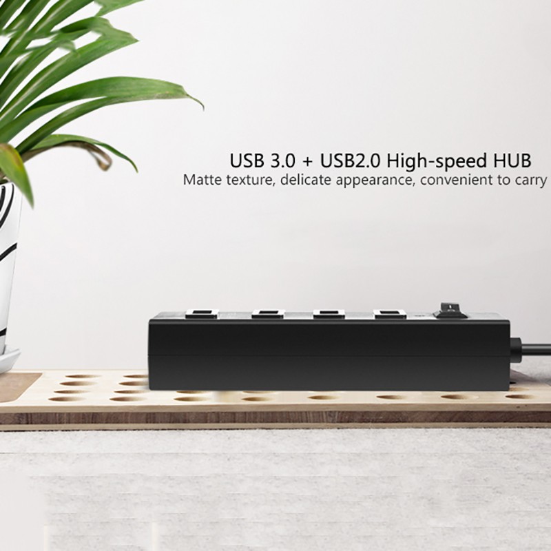 Hub Chuyển Đổi Llano LJN-HB4302 4 Cổng USB 3.0 Có Công Tắc Tiện Lợi