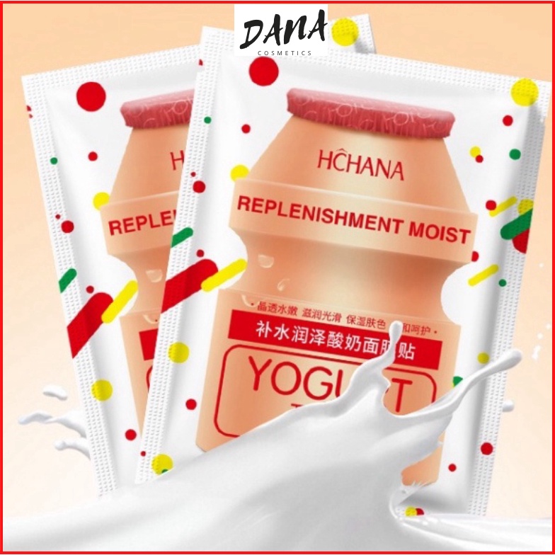 Mặt nạ giấy Sữa Chua YOGURT cấp ẩm dưỡng da làm sáng da hiệu quả nội địa trung DANA