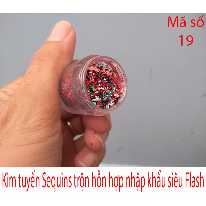 Kim tuyến Sequins siêu sáng mã số 19