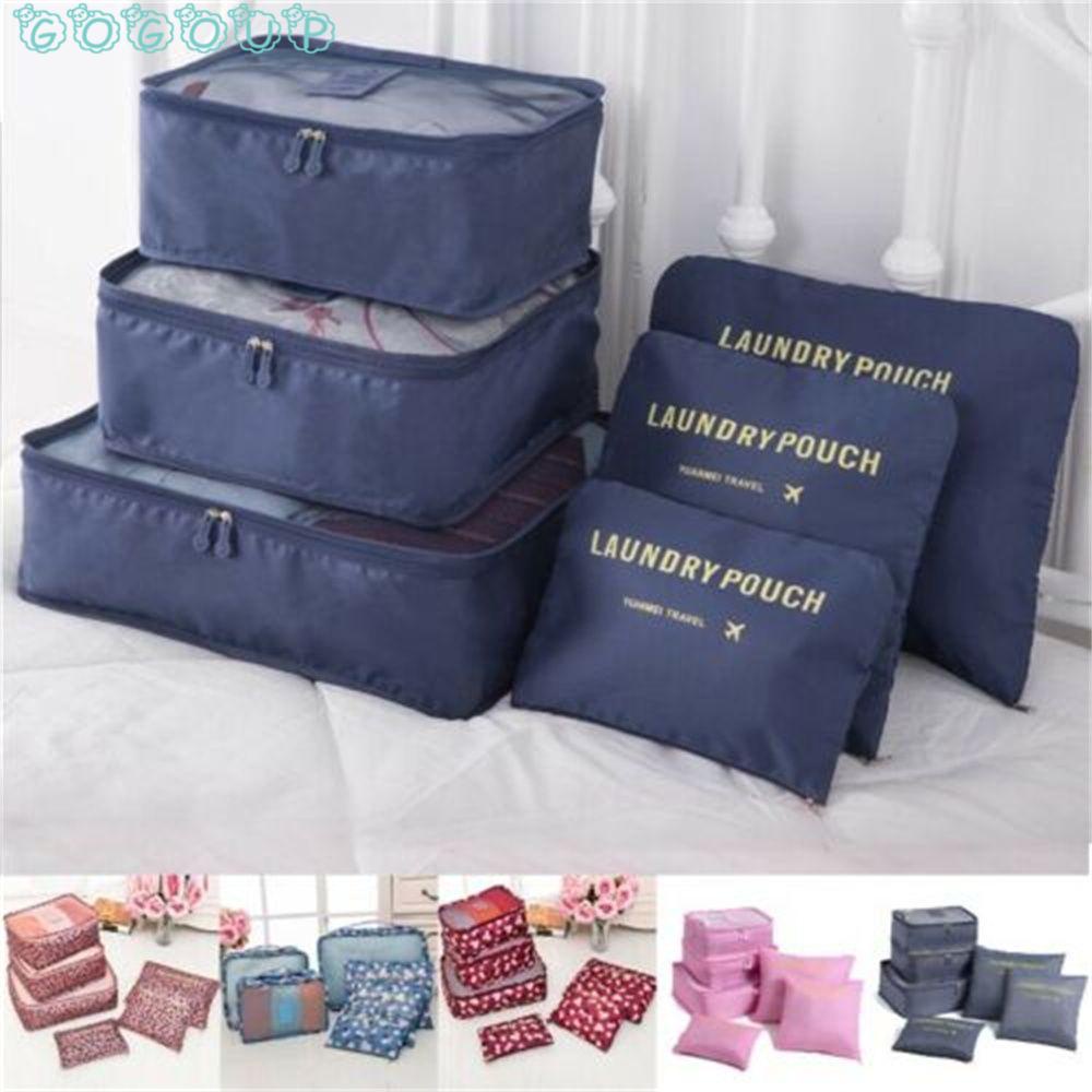 Set 6 Túi Đựng Đồ Du Lịch Chống Nước Chống Bụi Tiện Dụng