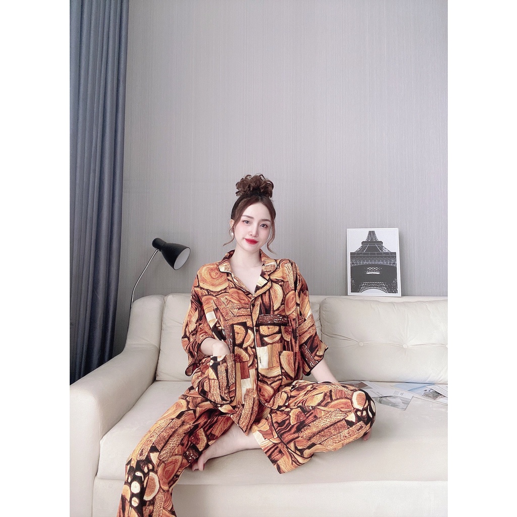 Đồ bộ Pijama nữ tay cánh dơi lụa 100D freesize 72kg | BigBuy360 - bigbuy360.vn