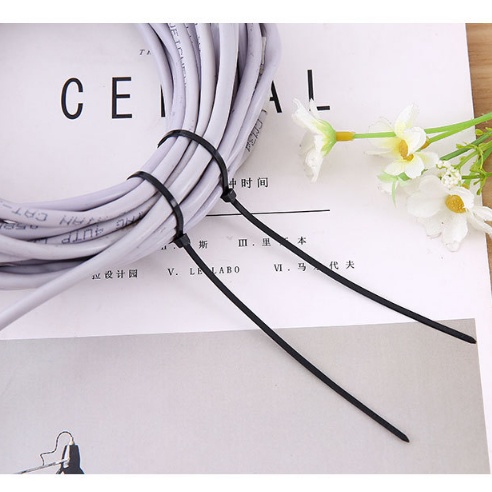 Set 100 dây thít nhựa buộc nhanh size 2,5x150mm MÀU ĐEN, dây rút nhựa buộc nhanh siêu tiện ích