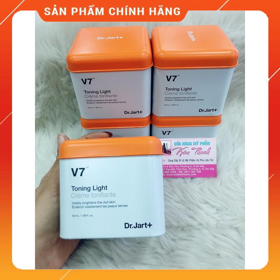 Kem Dưỡng Trắng, Tái Tạo Da, Giảm Thâm Mụn, Nám Da Dr.Jart+ V7 Toning Light 50ml ( phiên bản mới)