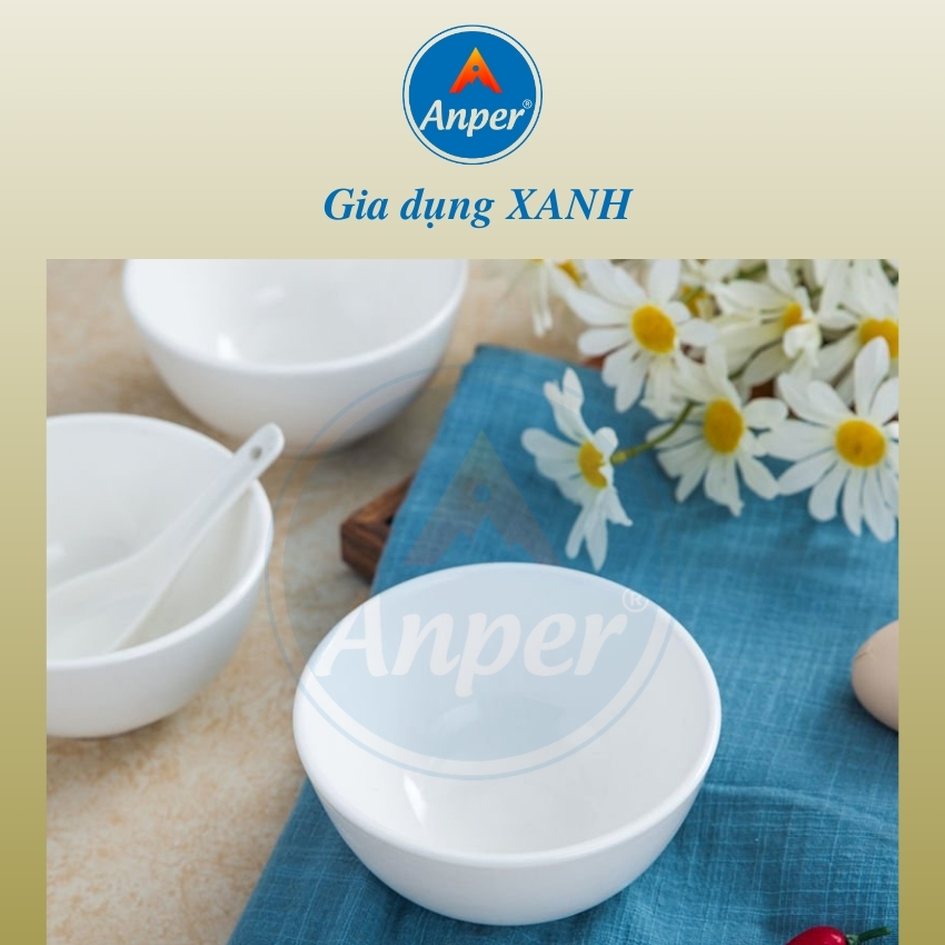 Bát Ăn Cơm Sứ Trắng Mỏng 11.5cm Phong Cách Nhật Hàn , Chén Ăn Cơm An Toàn Sang Trọng Cao Cấp 4.5in