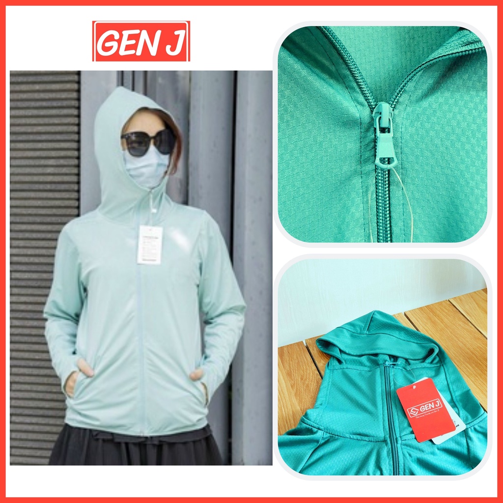 Áo chống nắng nữ thông hơi vải kim cương siêu mát phụ kiện thời trang nữ GEN J
