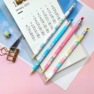 Chì bấm sumikko gurashi Bút chì 2B chuốt được thay ngòi được hoạt hình dễ thương mechanical pencils