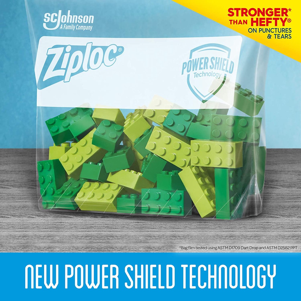 Túi Ziploc Slider Storage Bag đựng thực phẩm, túi zíp có khoá kéo, sử dụng được nhiều lần hàng Mỹ