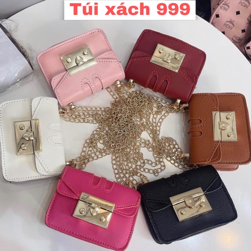 Túi xách đeo chéo mini, túi đeo chéo mini nữ dây xích giá rẻ CK BBQ size 10x7 phong cách hàn quốc
