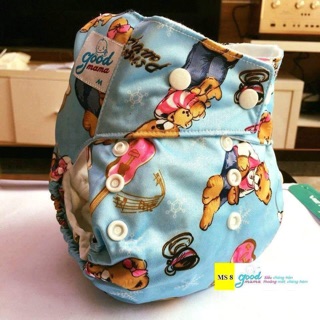 Bỉm vải cao cấp siêu chống tràn Goodmama ban đêm size M, L
