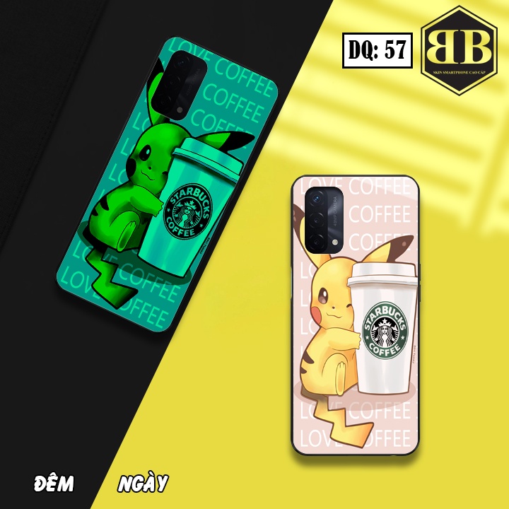 Ốp lưng kính Dạ Quang Oppo A74 4G / F19 phát sáng trong đêm hình cá nhân