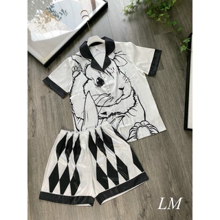 Bộ Pijama lụa quảng châu cao cấp siêu mát