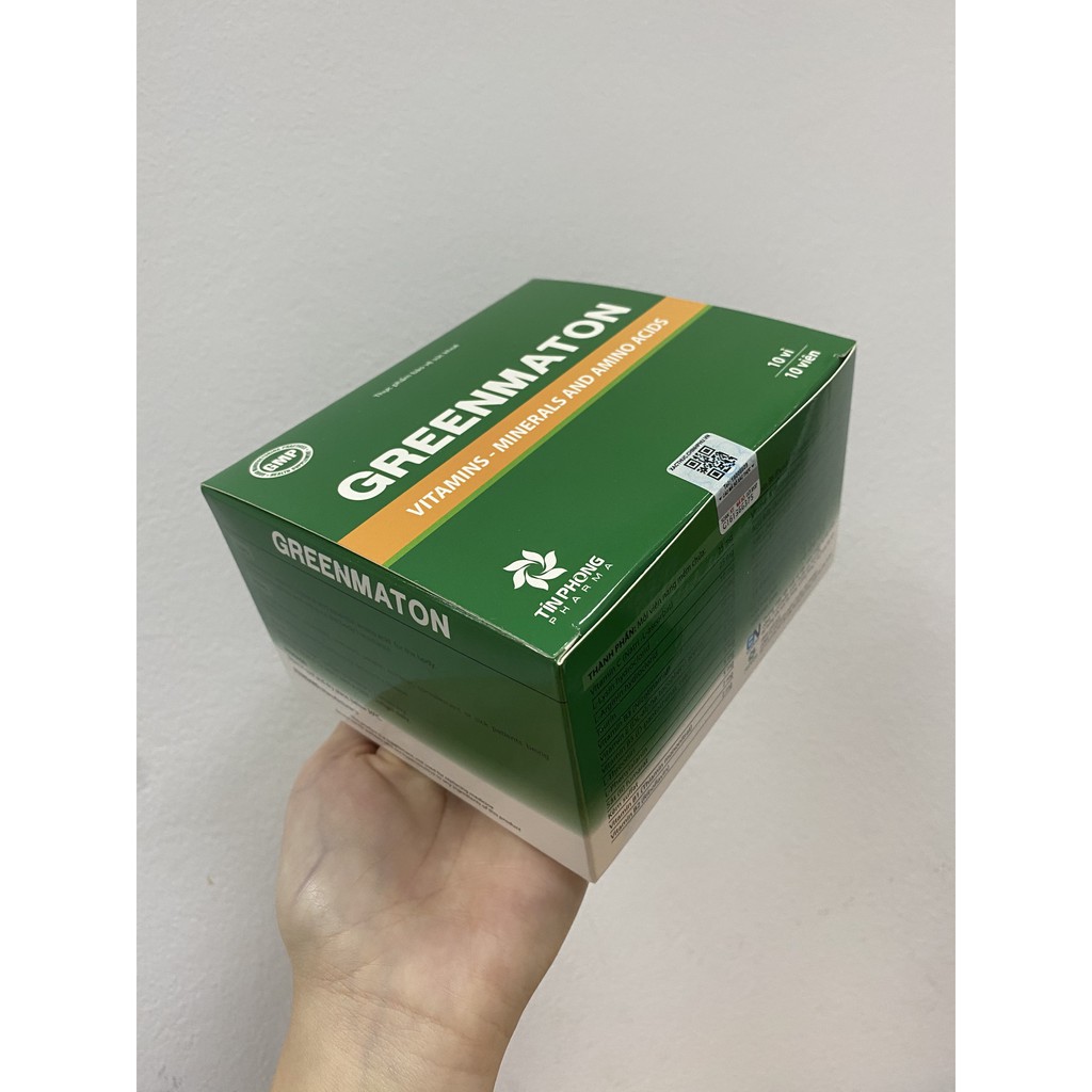 ✅[CHÍNH HÃNG] Greenmaton-Bổ sung các vitamin, khoáng chất và acid amin thiết yếu cho cơ thể giúp ăn ngon, ngủ tốt - 100v | BigBuy360 - bigbuy360.vn
