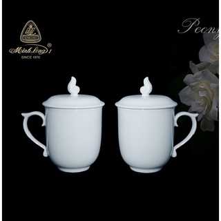 Ly trà có nắp sứ Minh Long - ly trà có nắp sứ minh long