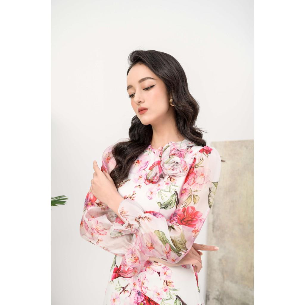 Đầm Suông NEVA Tay Bèo Chất Lụa W440221