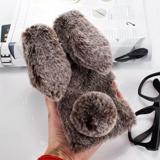 Ốp lưng bằng lông hình tai thỏ đáng yêu cho Huawei Nova 3 Nova 3i