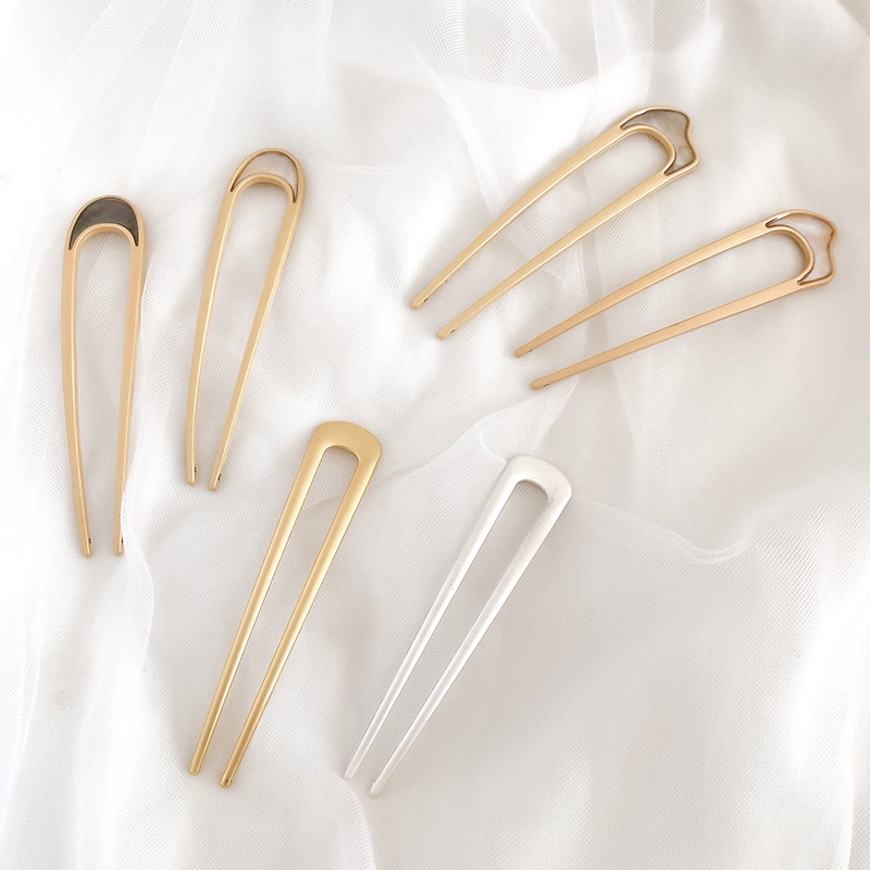 Kẹp Tóc Chữ U Thiết Kế Đơn Giản Thời Trang Cho Nữ