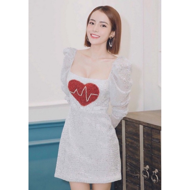 Đầm thun phom chữ A kim sa lấp lánh cực xinh hàng thiết kế cao cấp để đi tiệc | đi đám cưới (cò nhiều size)