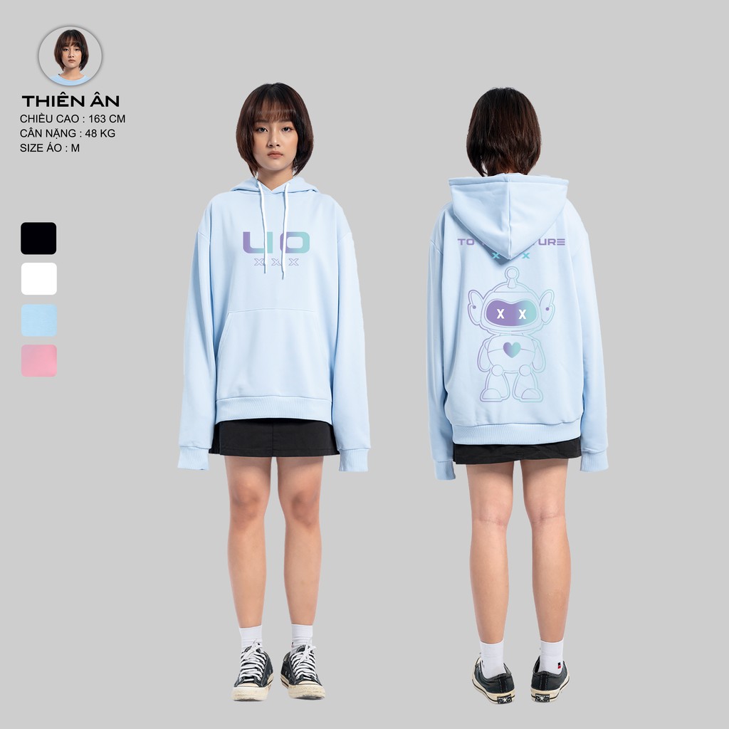 Áo Hoodie Nam Nữ Form Rộng URBAN OUTFITS In To The Future UO HOO02 Chui Đầu Thun Cotton Nỉ Local Brand