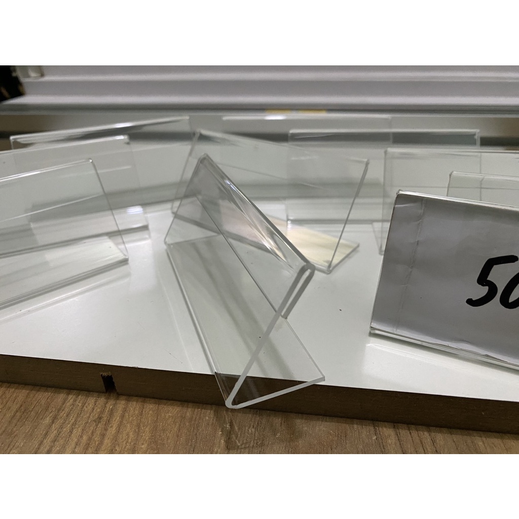 Kệ menu chữ L khổ ngang kích thước 50x100 mm , có sẵn giao ngay