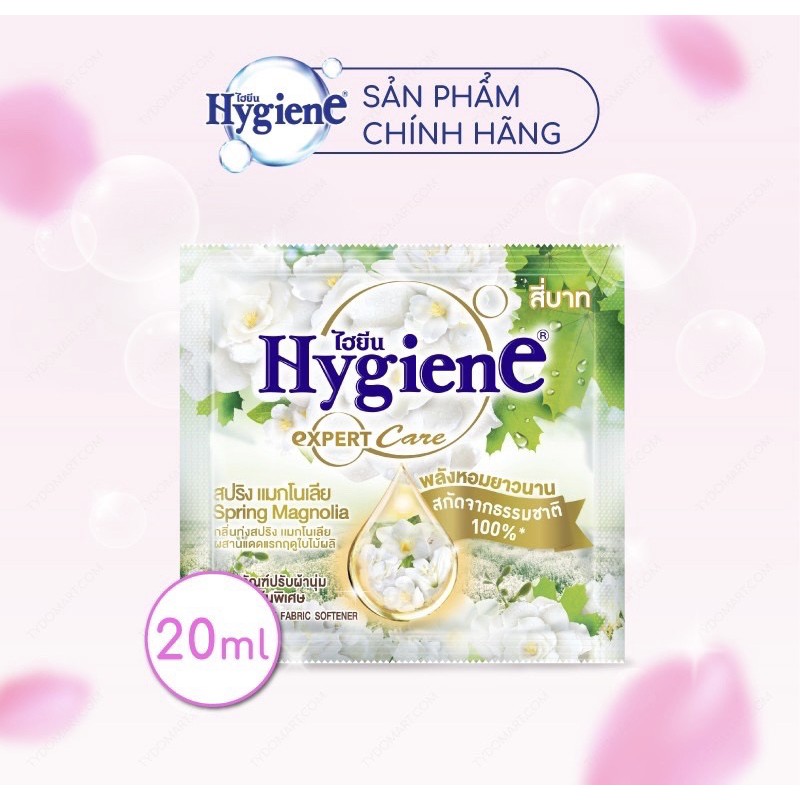 (GIÁ RẺ NHẤT) 12 gói nước xả vải Hygiene đậm đặc Thái Lan (14 loại) 20ml