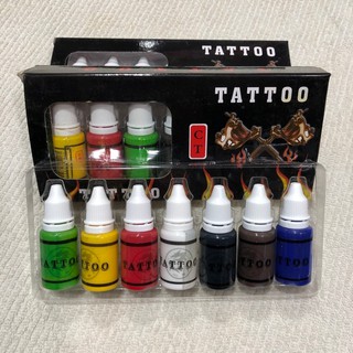 Bộ 7 mực tập xăm Dragon Tattoo Ink