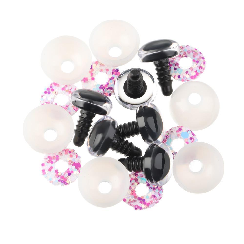 LAYOR1 Mắt 3D 14 / 16 / 18 / 20 / 25mm Với Vòng Đệm Cứng Cho Mắt Và Lông Mi