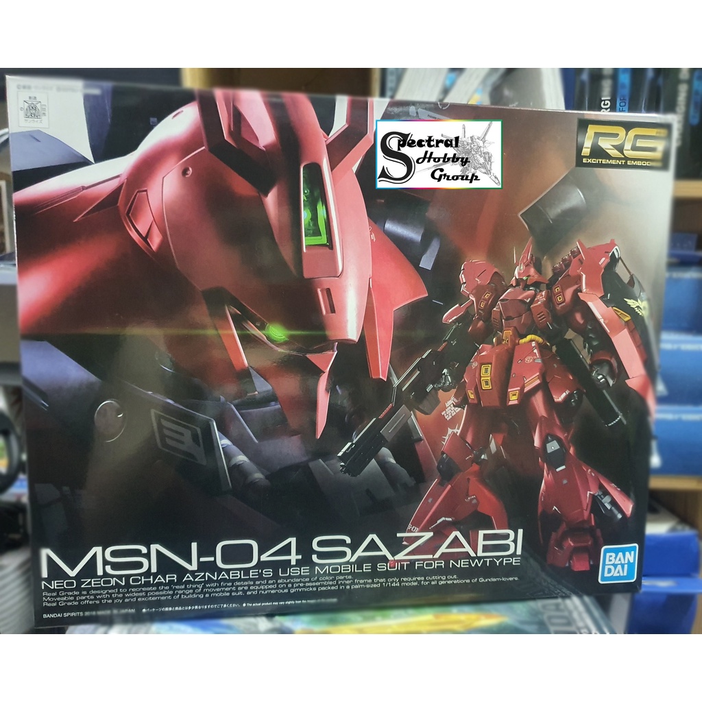 Mô hình lắp ráp gundam 1/144 RG Sazabi - Bandai