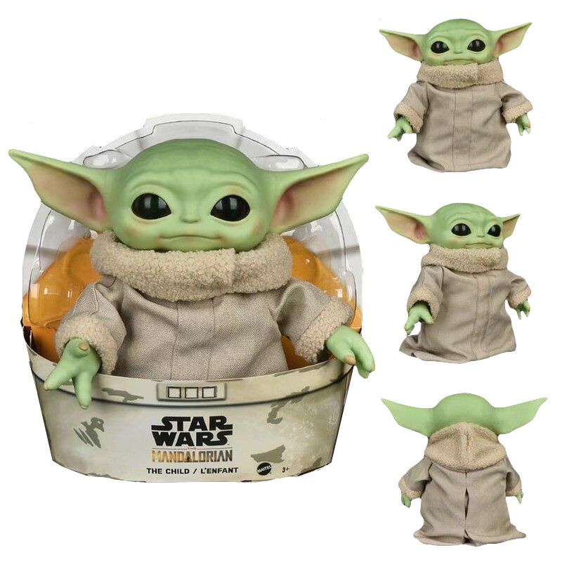 Búp bê nhồi bông hình em bé Yoda phim Star Wars 11 inch