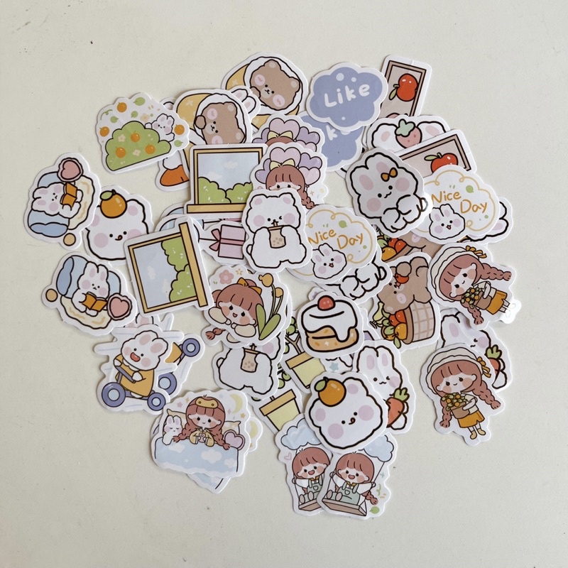 Hộp 50 sticker dễ thương