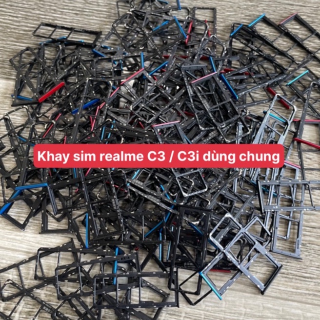 Khay sim realme C3 / realme C3i dùng chung