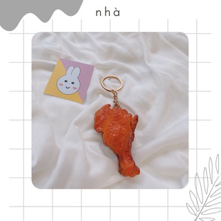 Móc khoá thức ăn đùi gà cánh gà độc lạ 🍗🍗