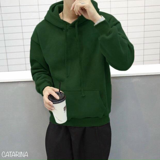 Áo Hoodie Trơn Form Unisex Nam Nữ Mặc Đều Đẹp, Nón Rộng Dày Dặn Giữ Ấm Cơ Thể