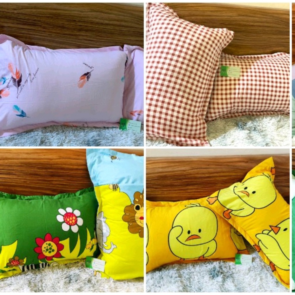 Vỏ gối nằm cotton poly