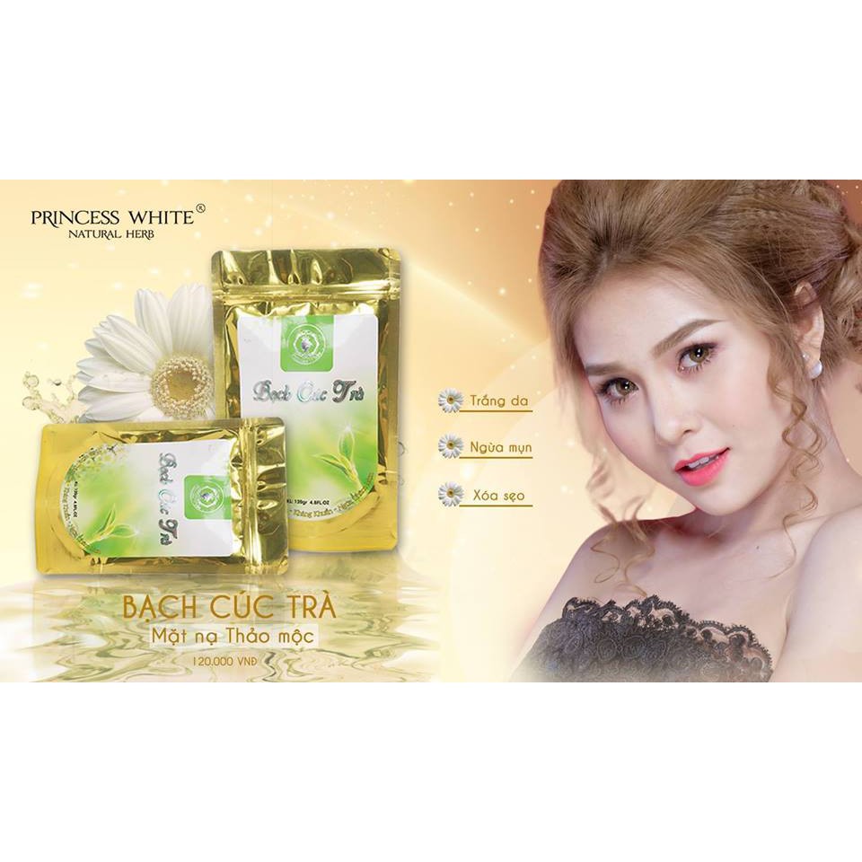 NẠ DƯỠNG DA NGỪA MỤN BẠCH CÚC TRÀ LA MÃ PRINCESS WHITE