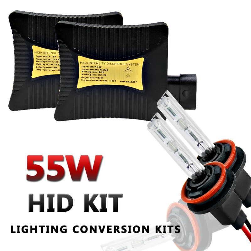 Đèn Pha Xenon 55W H8 H9 H11 6000K Cho Xe Hơi