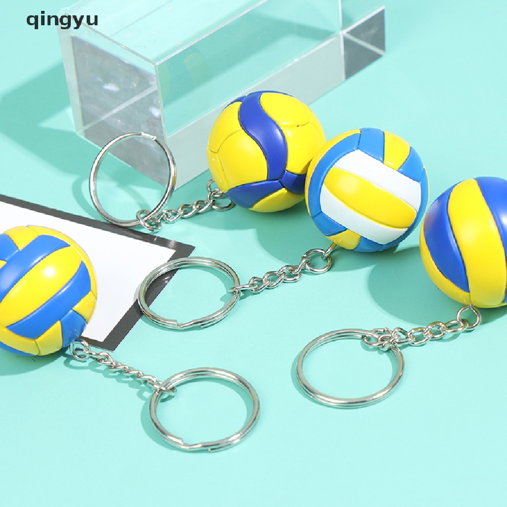 Móc Chìa Khóa Hình Quả Bóng Chuyền Mini Bằng PVC