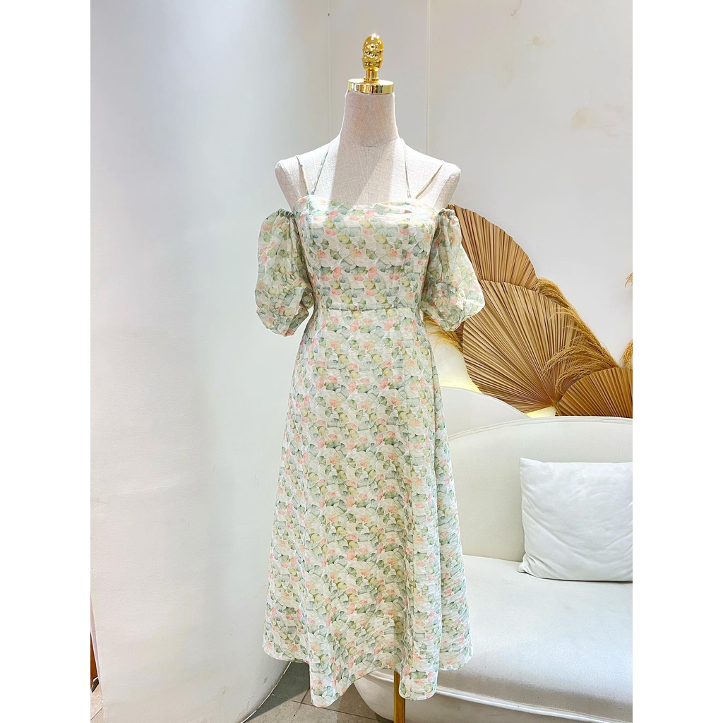 TIELA Đầm Váy hoa tay bồng  - Carol Dress