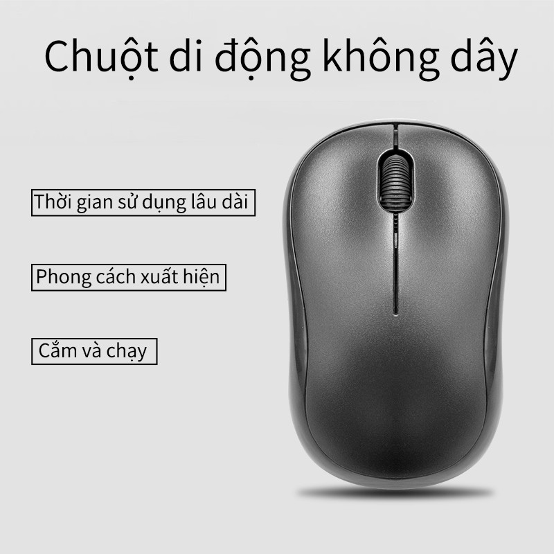 Chuột không dây S10 USB 2.4G phù hợp cho văn phòng Chuột Máy Tính Không Dây