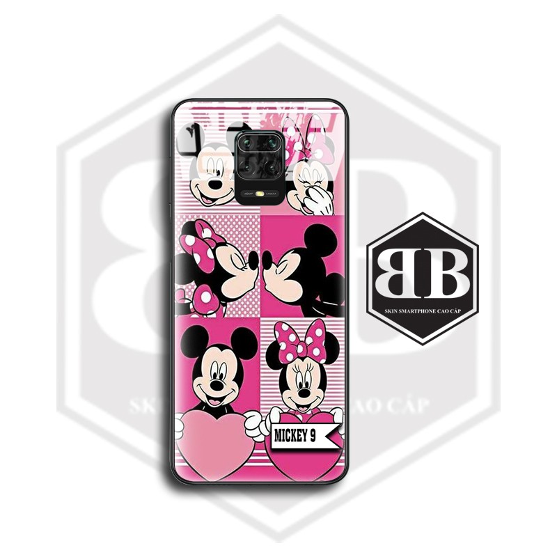 Ốp lưng kính cường lực Xiaomi Redmi Note 10 CC9 Pro / Redmi K20 Mi 9T / Mi CC9 Mi A3 Lite / Note 9 Pro Max chuột mickey | BigBuy360 - bigbuy360.vn