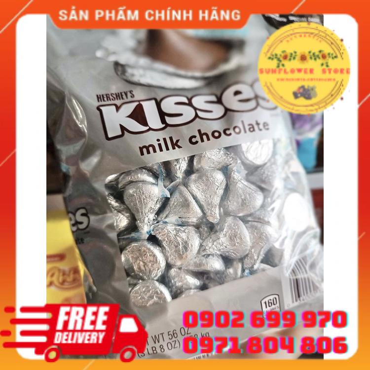 Hàng mỹsocola kisses hersshey s kissses assorted chocolate 300 vên 1.45kg - ảnh sản phẩm 5