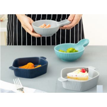 [CAO CẤP] Bộ khay đĩa bát melamine đựng thức ăn xanh dương thiết kế Bắc  u sang trọng, độc đáo