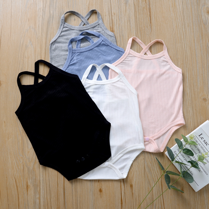 Áo Liền Quần Không Tay Cho Bé Từ 0-24 Tháng Tuổi