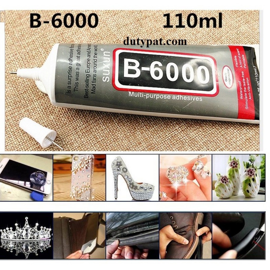 Keo dán đá và phụ kiện B6000 đủ size 15-25-50-110ml