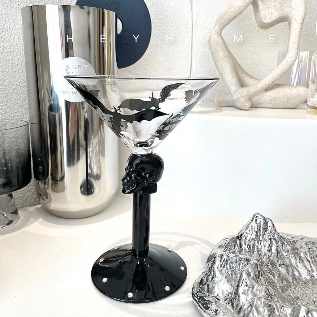 Ly Thủy Tinh Uống Rượu Cocktail Thiết Kế Phong Cách Retro Sáng Tạo