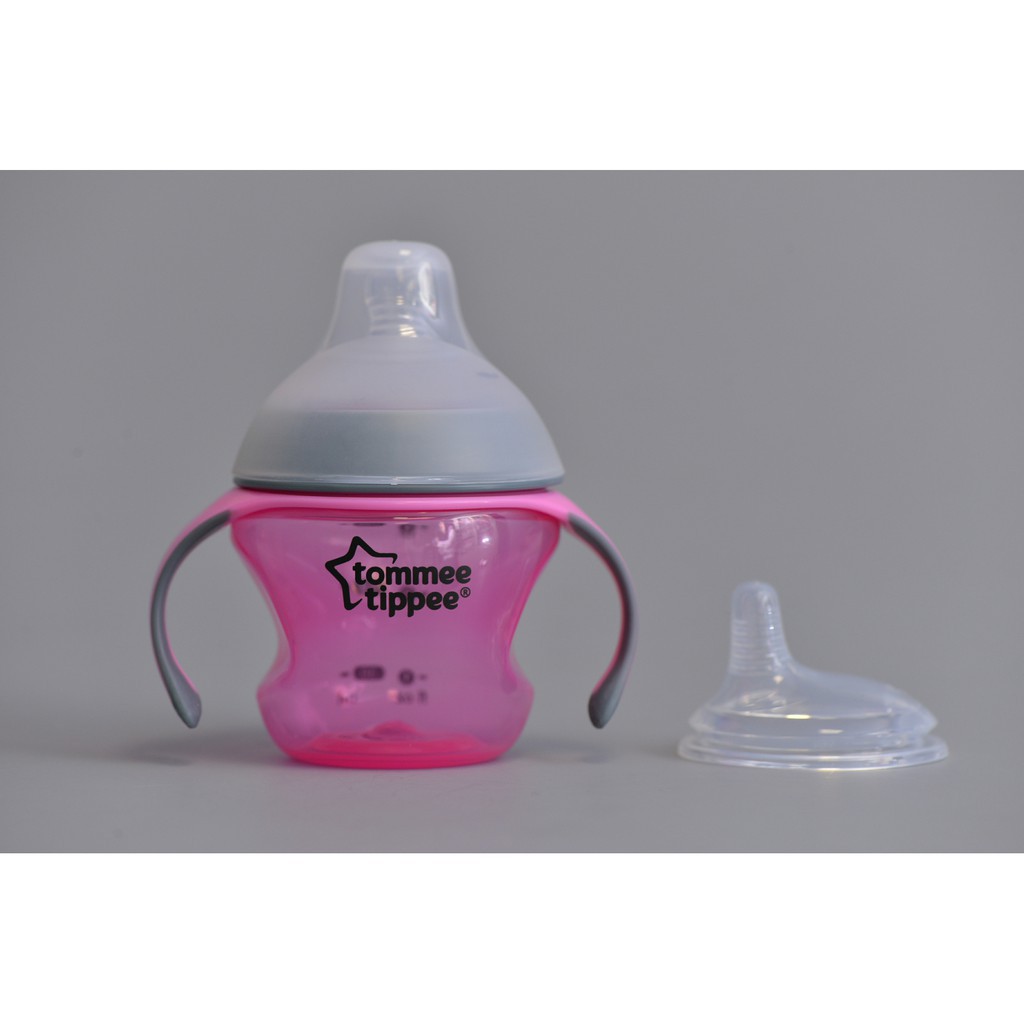 cốc tập uống nước cho bé, ly uống nước có ống hút 150ml tommee tippee (82063, 82064).