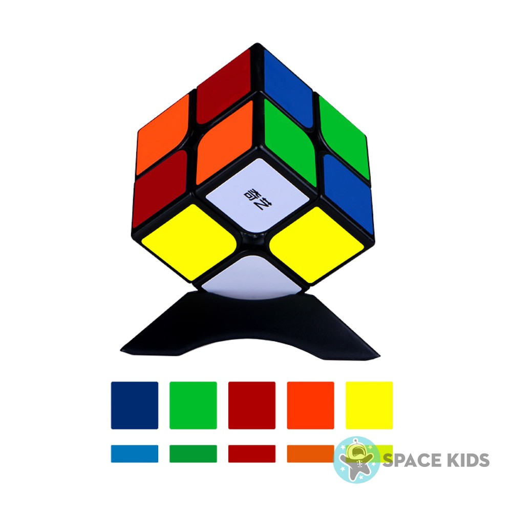 Đồ chơi Rubik 2x2 Qiyi khối lập phương ma thuật bằng nhựa ABS, Đồ chơi thông minh Rubik 2x2