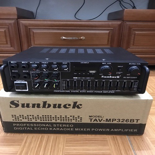 Ampli Sunbuck 326BT chuyên karaoke hàng xịn công suất cao, có bluetooth