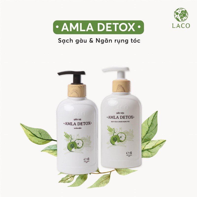 ⚡️PHIẾU BH 10TR⚡️ Bộ dầu gội xả Amla Detox giúp tóc chắc khỏe ngăn ngừa rụng tóc