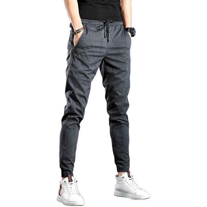 Quần Jogger Nam Ôm Chân Vừa Vặn Eo Co Giãn Phong Cách Hàn Quốc Hợp Thời Trang Mùa Hè Cho Nam
